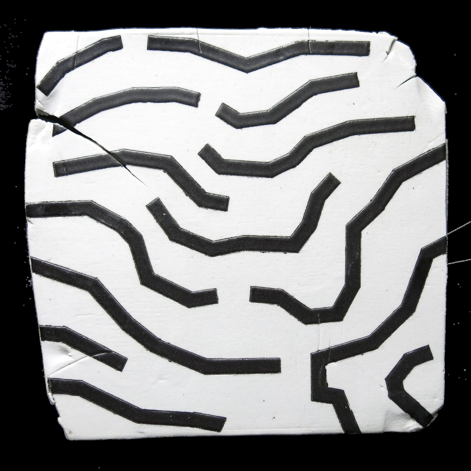 Territori assenyalat IL, porcellana, 30 x 30 x 1 cm., 2013.